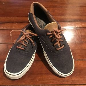 Black denim Vans. Mens 10.5